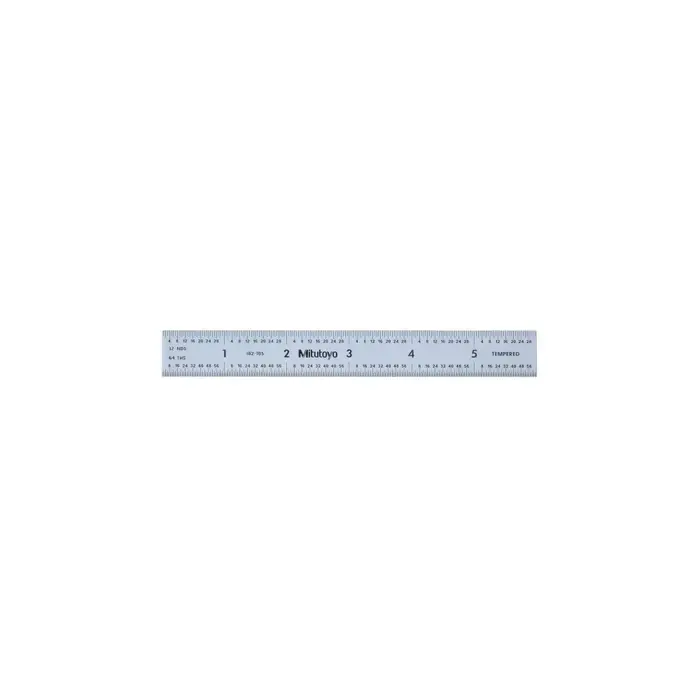 Weekend Sale MITUTOYO 182-105 150mm, EM (32nds, 64ths, .5mm, 1mm) Graduation Rigid Rule