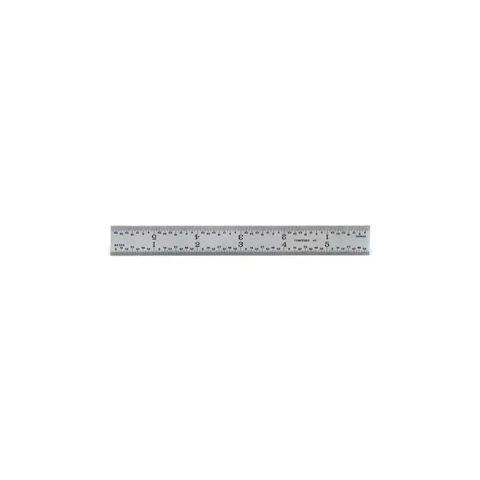 Super Sale MITUTOYO 182-122 12", 16R (32nds, 64ths, 50ths,100ths) Graduation Rigid Rule