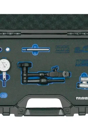 MITUTOYO, NOGA & TRAVERS TRA-11 Test Indicator, Indicator Holder, 3/8" Edge Finder, & Mini Microscope Kit Certified