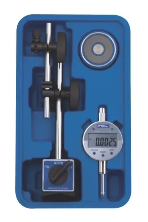 FOWLER 54-585-075-0 Magnetic Base & Electronic Indicator Set Includes, .0005" (.01mm) Graduation, 0 - 1" Range, — Reading Indicator & Holder Set Price Drop