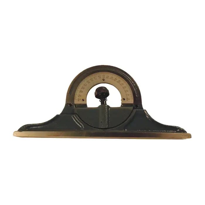 Professional Grade TTC CS7757 Cast Reversible Protractor Head Type, 12" Blades Use With Combination Square Protractor Head