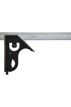 ELITE PRECISION 21-906 Piece, 18" Blade Reversible Head Type Combination Square Set Budget