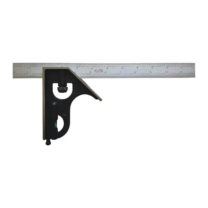 ELITE PRECISION 21-906 Piece, 18" Blade Reversible Head Type Combination Square Set Budget