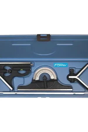 Grab Now FOWLER 52-385-012-0 4 Piece, 12" Blade Reversible Head Type Combination Square Set