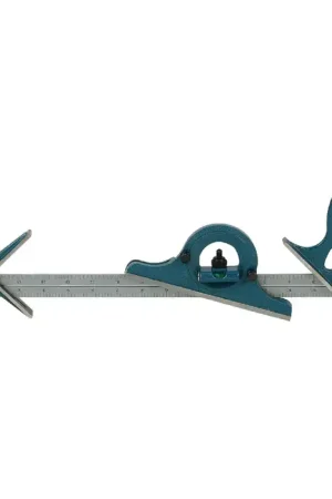 Price Drop PEC U-36X 4 Piece, 18" Blade Reversible Head Type Combination Square Set