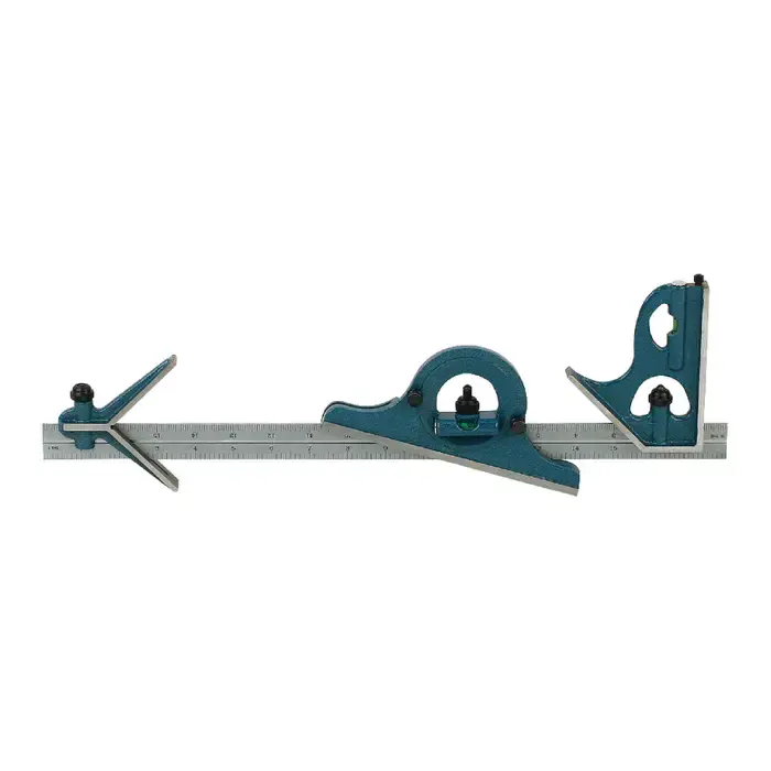 Price Drop PEC U-36X 4 Piece, 18" Blade Reversible Head Type Combination Square Set