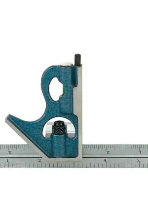 PEC R-6 2 Piece, 6" Blade Reversible Head Type Combination Square Set Don't Miss Out