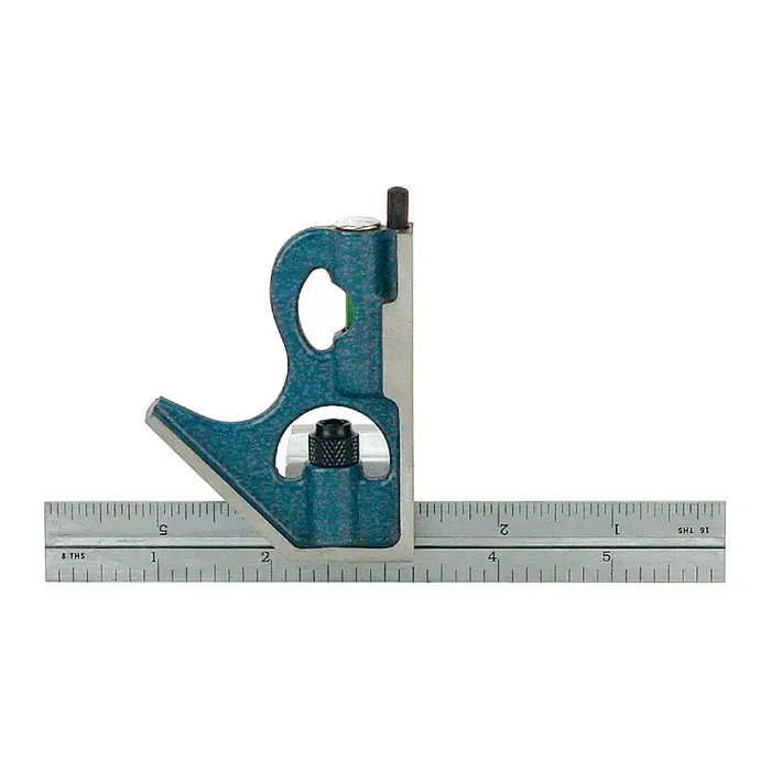 PEC R-6 2 Piece, 6" Blade Reversible Head Type Combination Square Set Don't Miss Out