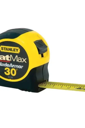 STANLEY 33-730 30‘ x 1-1/4" Blade Size, Inch Reads, ABS Case Case, Manual Measuring Tape Secure Checkout
