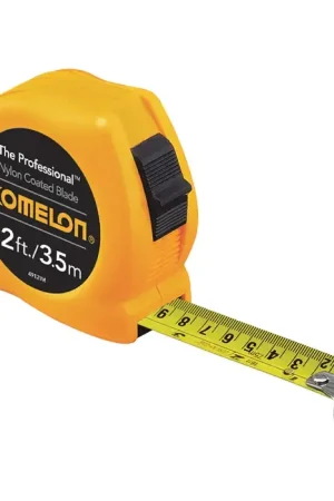 KOMELON 4912IM 12‘/3.5M x 1/2" Blade Size, Inch / Metric Reads, ABS Case Case, Manual Measuring Tape Fast Shipping