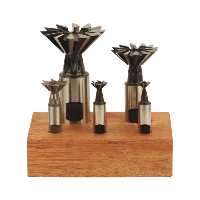 TTC PRODUCTION E21ST45 3/8", 1/2", 3/4", 1-3/8", 1-7/8" Cutting Diameter, 45º Single Angle, Assorted Shank Dia., Assorted OAL Single Angle Dovetail Cutter Super Sale