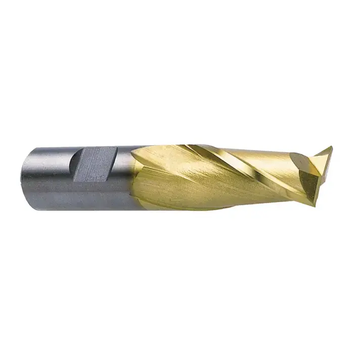 Best Seller NIAGARA N20480 1-1/2" Size, 1-5/8" LOC, 2 Flute, TiN High Speed Steel Square End Mill