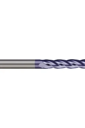 MICRO 100 AELM-080-2X 8mm Size, 40mm LOC, 2 Flute, AlTiN Solid Carbide Square End Mill Special Discount