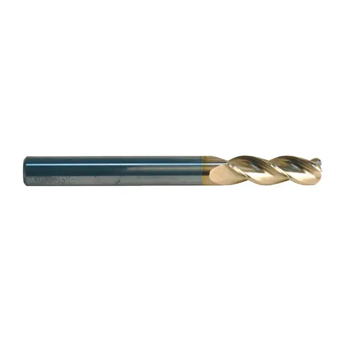 RUSHMORE USA 105020 3/8" Size, 1" LOC, .120" Radius, 3 Flute, Solid Carbide Corner Radius End Mill Top Rated