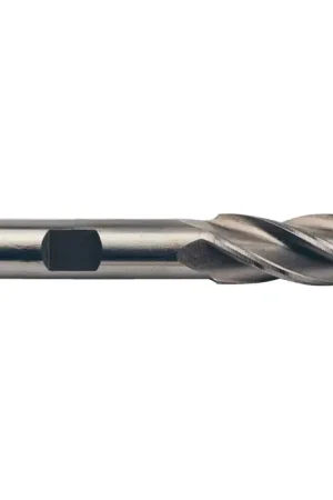 Authentic TTC 08-015-429 3/4" Size, 1-5/8" LOC, 4 Flute, Bright High Speed Steel Square End Mill