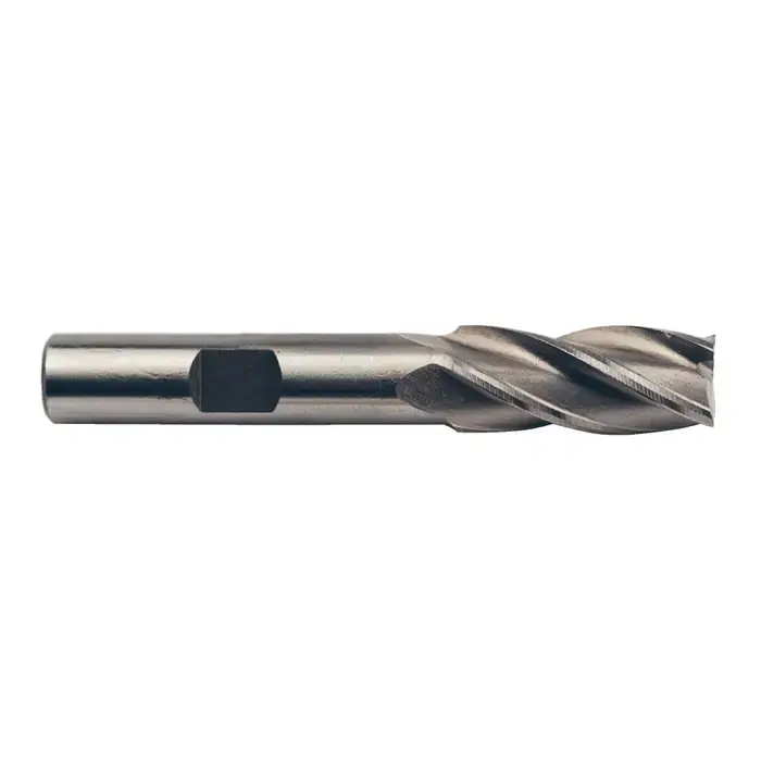 Authentic TTC 08-015-429 3/4" Size, 1-5/8" LOC, 4 Flute, Bright High Speed Steel Square End Mill