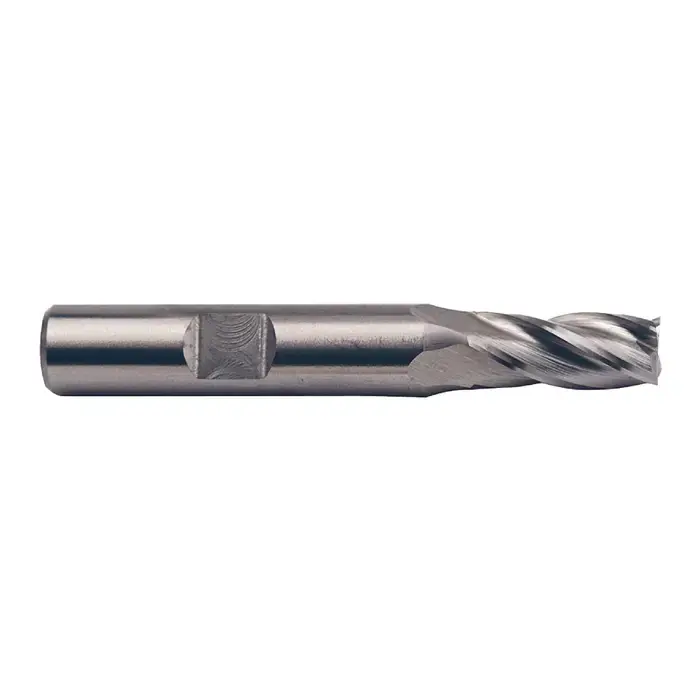 Holiday Sale RUSHMORE USA 100123 7/16" Size, 1" LOC, 4 Flute, Bright High Speed Steel Square End Mill