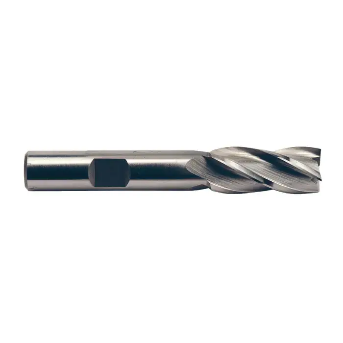 TTC PRODUCTION HP 08-005-420 15/16" Size, 1-7/8" LOC, 4 Flute, Bright High Speed Steel Square End Mill Crafted