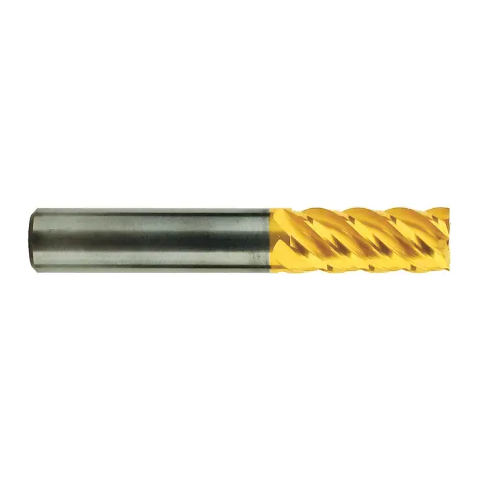 Get Yours T&O 20-102-152 1/8" Size, 1/2" LOC, 5 Flute, TiN Solid Carbide Square End Mill