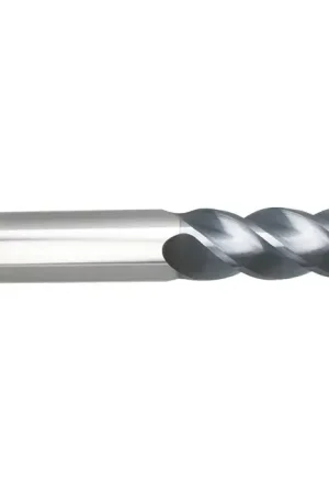 Bargain NIAGARA N09652 8.00mm Size, 24.00mm LOC, .50mm Radius, 4 Flute, Solid Carbide Corner Radius End Mill