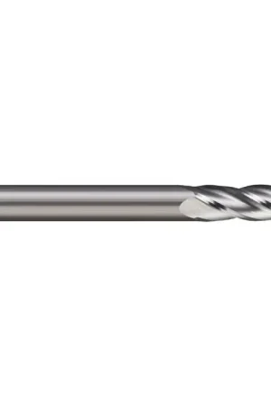 Budget MICRO 100 GEM-250-4 1/4" Size, 3/4" LOC, 4 Flute, Bright Solid Carbide Square End Mill