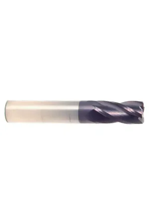 Certified RUSHMORE USA 102943 3/4" Size, 1-1/2" LOC, .015"-.020" Radius, 4 Flute, Solid Carbide Corner Radius End Mill