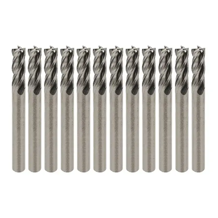 Brand New RUSHMORE USA 1/4" Size, 3/4" LOC, 4 Flute, Bright Solid Carbide Finishing End Mill
