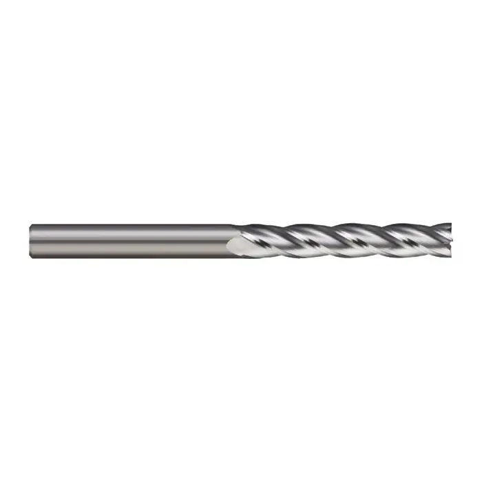 Discount MICRO 100 AELM-100-4 10.00mm Size, 50.00mm LOC, 4 Flute, Bright Solid Carbide Square End Mill