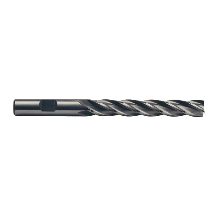 Deal TTC 08-371-124 3/8" Size, 2-1/2" LOC, 4 Flute, Bright High Speed Steel Square End Mill