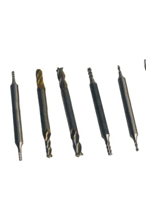 TTC PRODUCTION HP 08-220-130 1/16" to 3/16" Size, Multiple Flute, Square End High Speed Steel End Mill Set Affordable