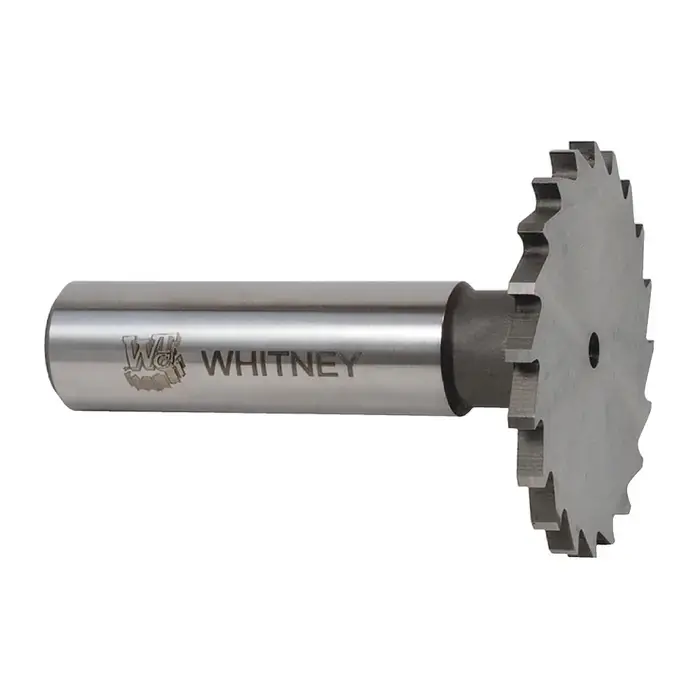 WHITNEY TOOL 20225 1-3/8" Dia., None ANSI, 5/64" Face Width, M42 8% Cobalt, 18 Teeth Woodruff Keyseat Cutter Get Yours