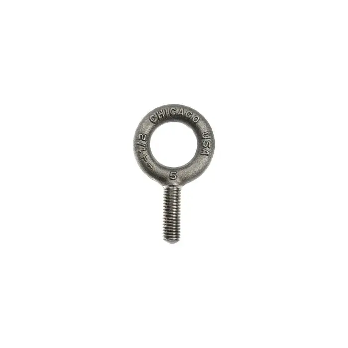 Final Sale CHICAGO HARDWARE 11685 5 1/2"-13 Thread Size, 1-1/2" Thread Length, Plain Eye Bolt