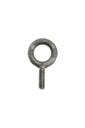 Limited Offer CHICAGO HARDWARE 11748 7 3/4"-10 Thread Size, 2" Thread Length, Plain Eye Bolt