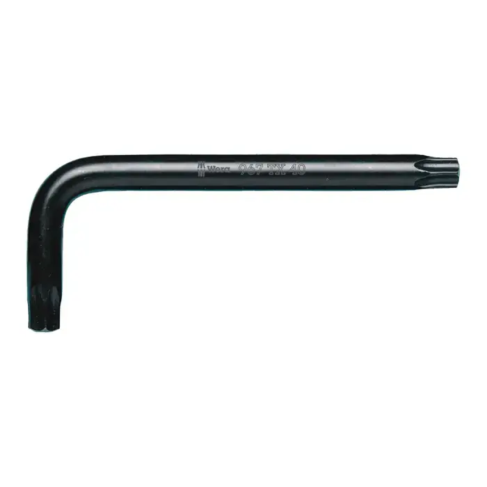Same Day Shipping WERA 05024010001 T20 Size, 57mm Long Arm Length, Black Oxide Finish Torx Key