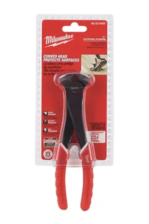 MILWAUKEE 48-22-6407 2.008" Jaw Length, 7" Overall Length Cutting Nipper Pliers Professional Grade