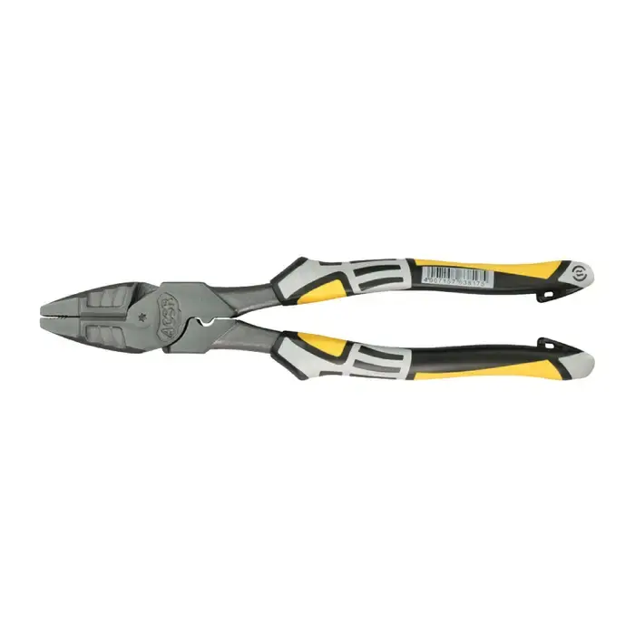FELO 0715763817 1-9/16" Jaw Length, Serrated Jaw Type, 9-1/2" Overall Length Lineman‘s Pliers Genuine