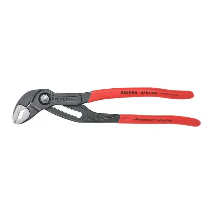 Direct From Factory KNIPEX 87 01 250 10" Overall Length, V-Jaw Jaw Type Pipe & Plumber Pliers