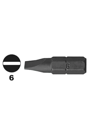 Low Price MEGAPRO F(1)6 Flat Slot Bit Type, 6 Size Slotted Bit