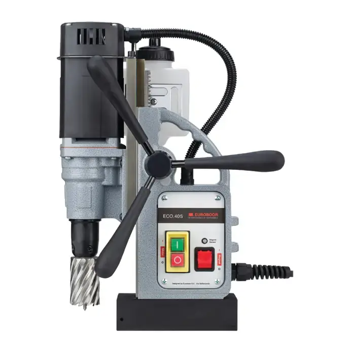 EUROBOOR ECO.40S+ 1-9/16" Hole Capacity, 3/4" Shank Cutter Mount, 600 RPM Magnetic Drill Press Genuine
