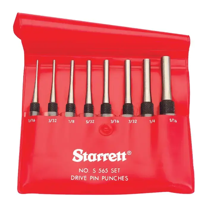 STARRETT S565PC Punch Set Type, Pin Style, 8 No. of Pieces in Set Punch & Chisel Set Big Sale