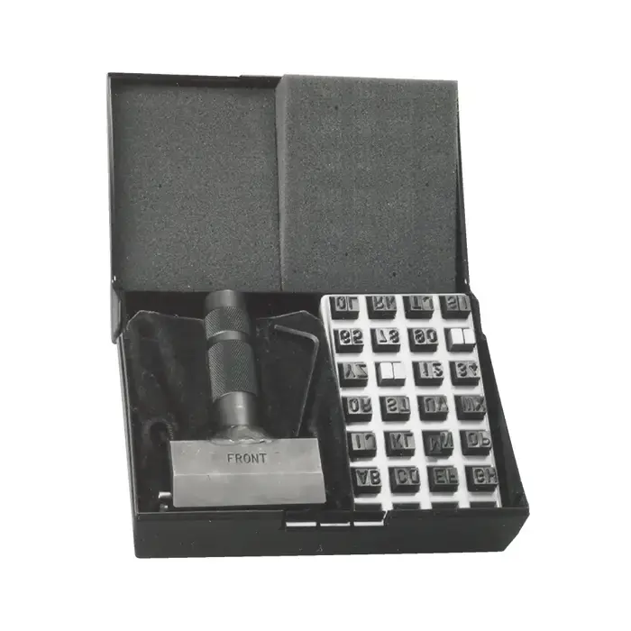 One Day Deal C.H. HANSON 27770 1/16" Character Size, 16 Type Holder Capacity, 40 No. of Pieces Steel Type Set