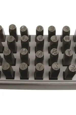 C.H. HANSON 20801 Letter Set Type, 1/8" Character Size, A-Z and & Characters Letters & Figures Limited Offer