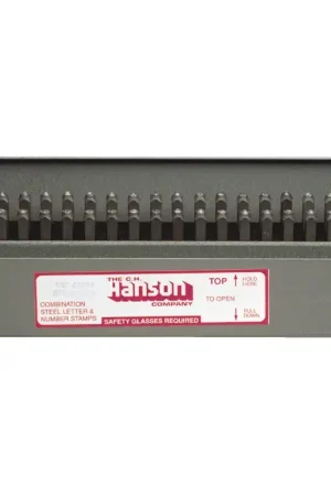 Genuine C.H. HANSON 20623 Letter & Number Set Type, 3/32" Character Size, A-Z, 0-8 and & Characters Letters & Figures
