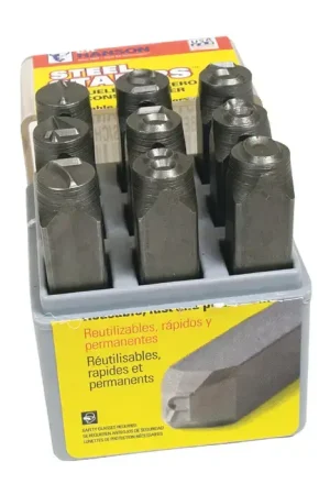 C.H. HANSON 22941 Number Set Type, 1/4" Character Size, 0-8 / use 6 as 9 Characters Letters & Figures Top Rated