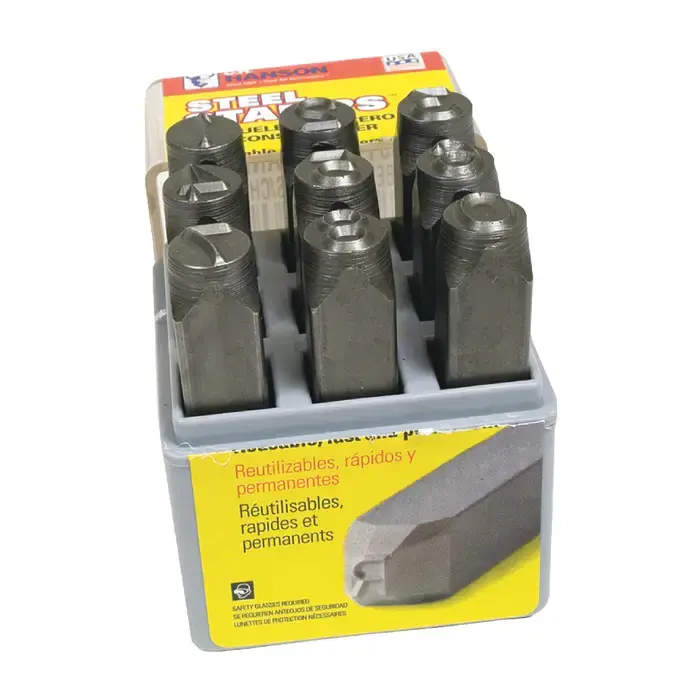 Budget C.H. HANSON 22981 Number Set Type, 3/8" Character Size, 0-8 / use 6 as 9 Characters Letters & Figures