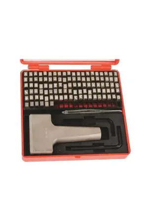 One Day Deal PRYOR TPFH030 1/8" Character Size, 9 Type Holder Capacity, 119 No. of Pieces Steel Type Set