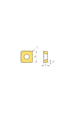 Brand New WALTER 6839054 - SCMT3(2.5)2-FM4 WSM30S, 90° Square, Indexable Carbide Turning / Boring Insert
