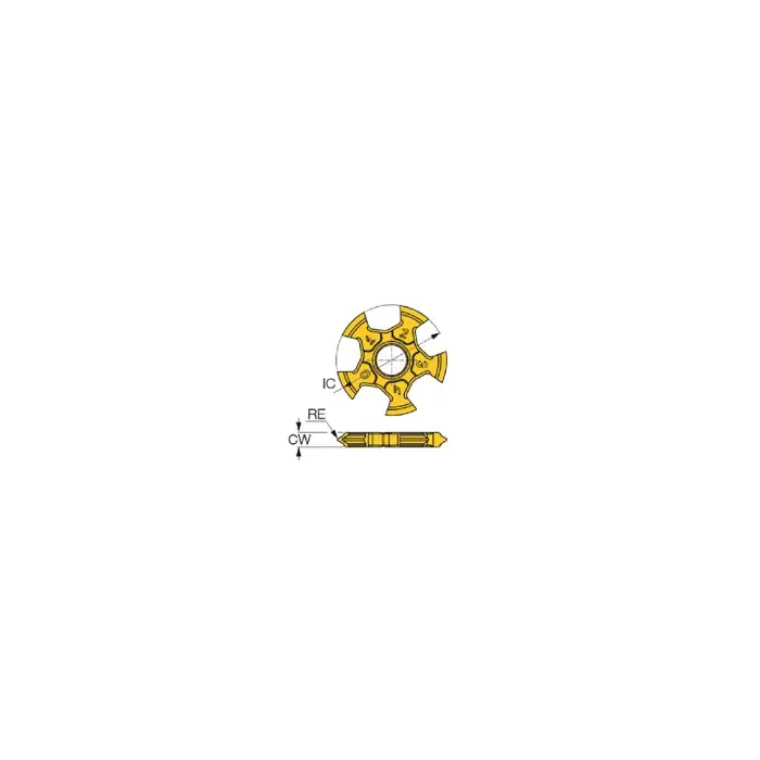 Clearance ISCAR 5903475 - TTG-16E-0.50-ISO IC908, ISO, Neutral