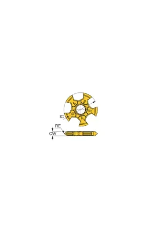 Top Pick ISCAR 5903470 - TTG-16E-1.50-ISO IC908, ISO, Neutral