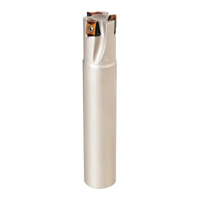 ISCAR 3105301 - T490 ELN D1.25-3-W1.25-13, 1.250" 90 Degree Indexable End Mill for T490 LNMT1306 Inserts, Weldon, Right Hand Top Pick